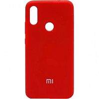 Силиконовый чехол Silicone Cover для Redmi Note 7 (Красный) — фото